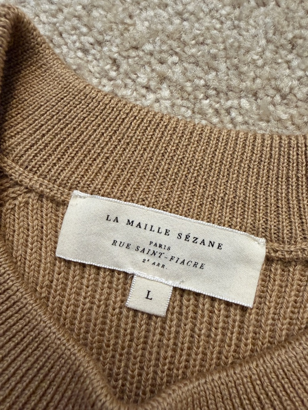Sezane Sami Jumper and Naelle Skirt Set Camel Size Large - Picture 9 of 13